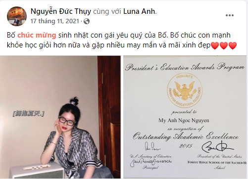 Con gái sinh năm 2001 của bầu Thụy làm Chủ tịch CLB bóng đá Ninh Bình: Từng làm Tổng giám đốc Thaispace, nhận bằng khen của cựu Tổng thống Mỹ Barack Obama - Ảnh 2
