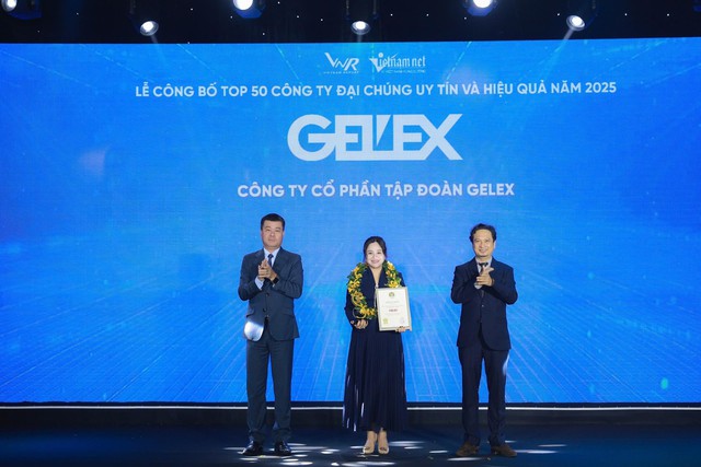GELEX thuộc TOP 50 Công ty đại chúng uy tín và hiệu quả - Ảnh 1
