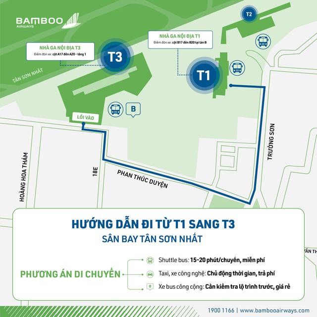 Chuyển sang ga T3, Bamboo Airways hỗ trợ gì cho hành khách? - Ảnh 1