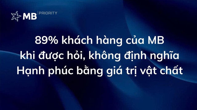 Ngân hàng không nói về tiền: MB Priority định nghĩa “Hạnh phúc” cho tài chính cao cấp - Ảnh 1