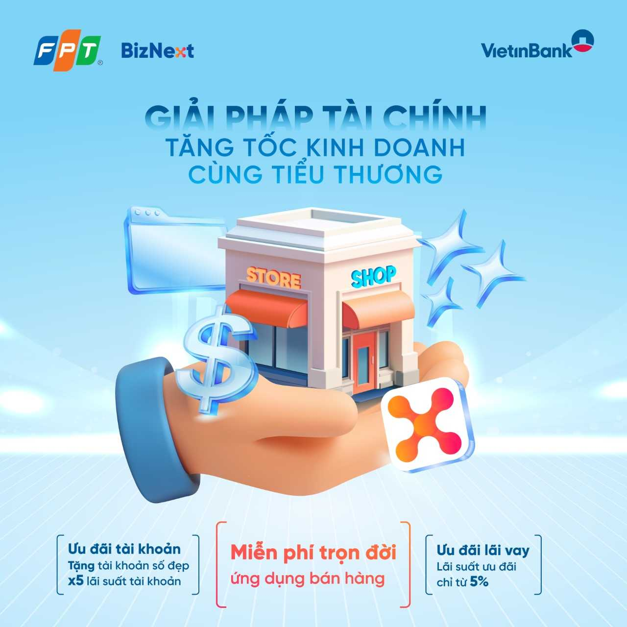 VietinBank và FPT tặng miễn phí trọn đời ứng dụng quản lý bán hàng trên điện thoại, tích hợp hóa đơn điện tử cho hộ kinh doanh - Ảnh 1