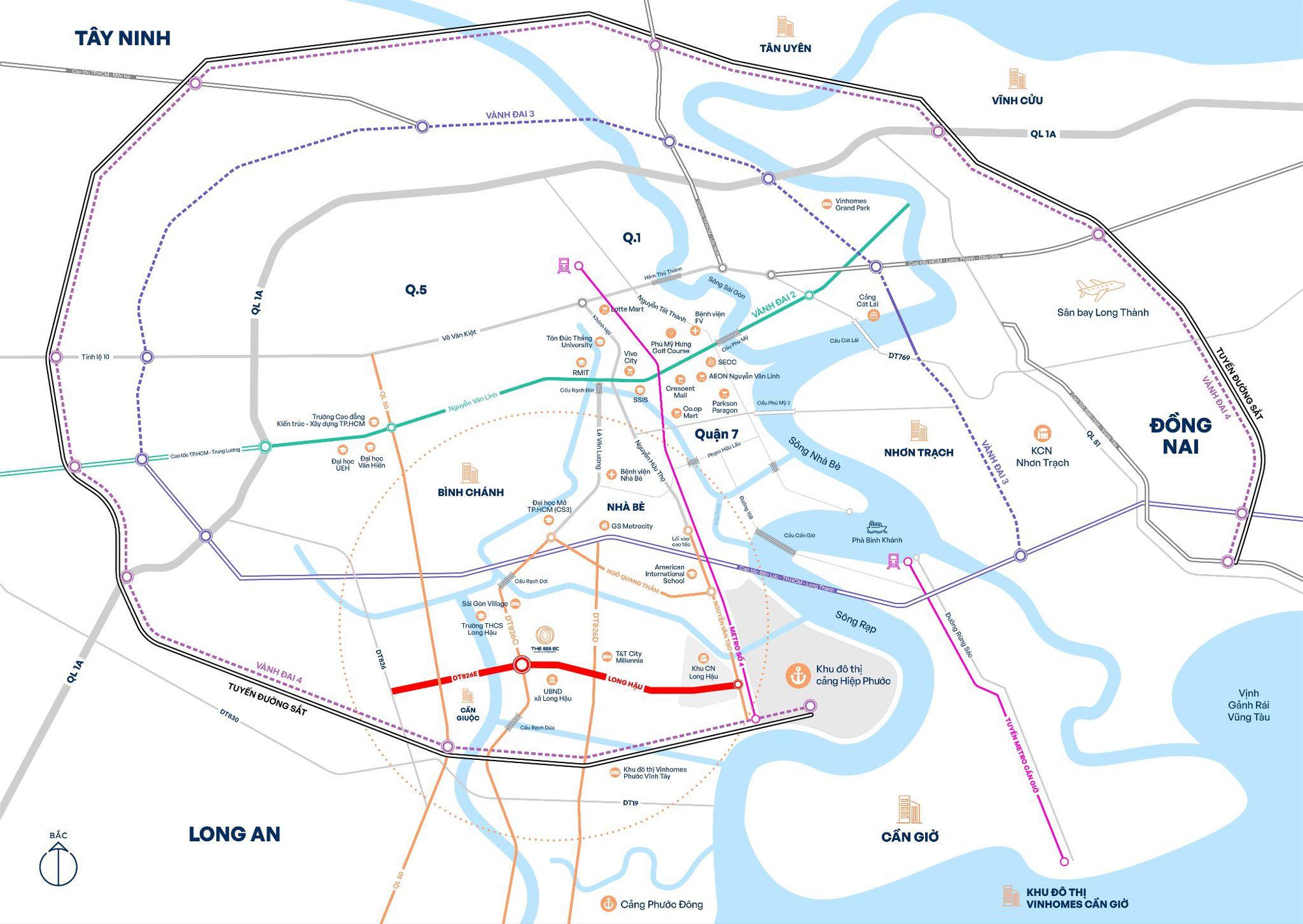 Loạt hạ tầng Nam TP.HCM bứt tốc, đất nền lân cận Phú Mỹ Hưng được săn đón - Ảnh 1
