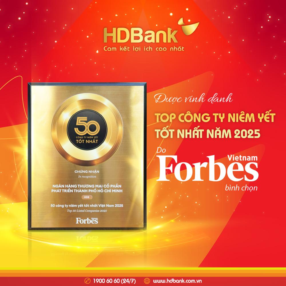 HDBank vào Top 50 doanh nghiệp niêm yết tiêu biểu nhất 2025 - Ảnh 2
