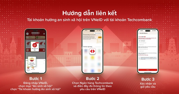 Techcombank chính thức kết nối với ứng dụng VNeID, hỗ trợ khách hàng nhận tiền an sinh xã hội an toàn và tiện lợi