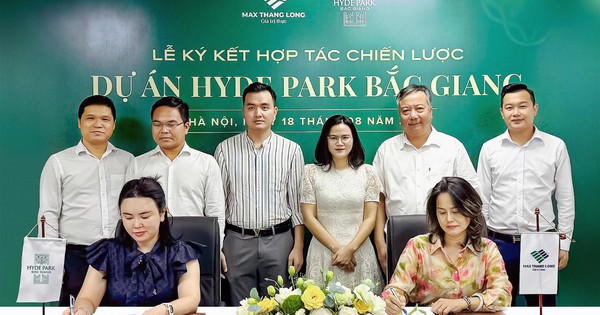 Lễ ký kết hợp tác phát triển dự án giữa Bắc Giang Land và Max Thăng Long