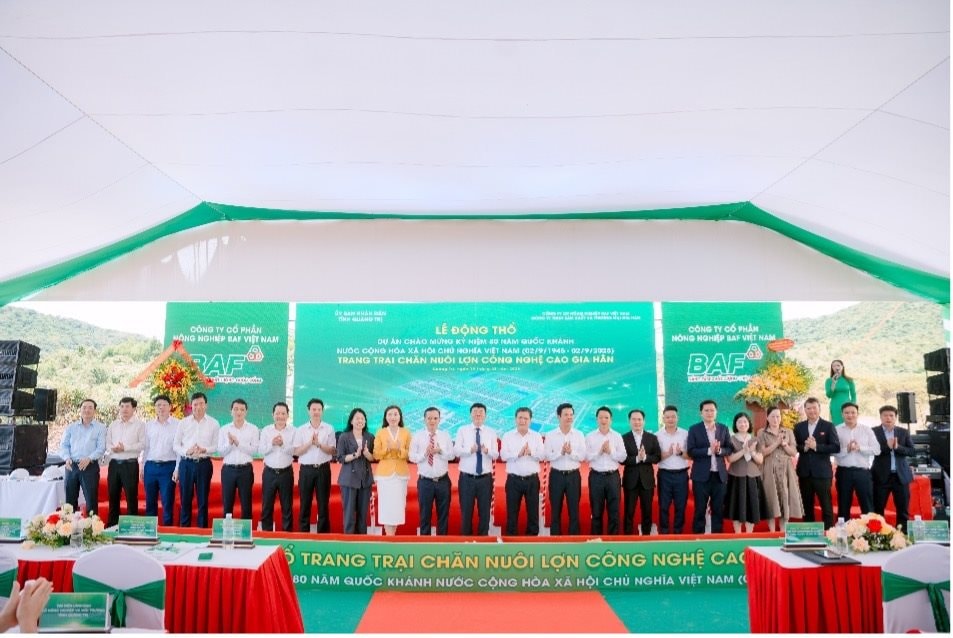 BAF Việt Nam khởi công trang trại chăn nuôi lợn công nghệ cao Gia Hân tại Quảng Trị - Ảnh 1