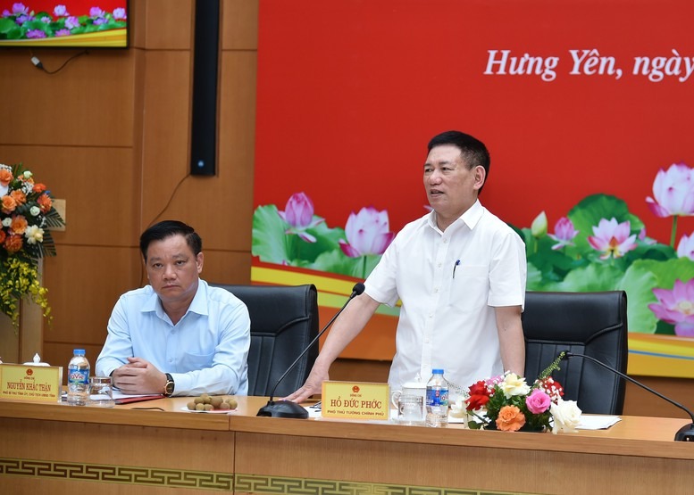 Phó Thủ tướng Hồ Đức Phớc giao nhiệm vụ cho tỉnh Hưng Yên - Ảnh 1