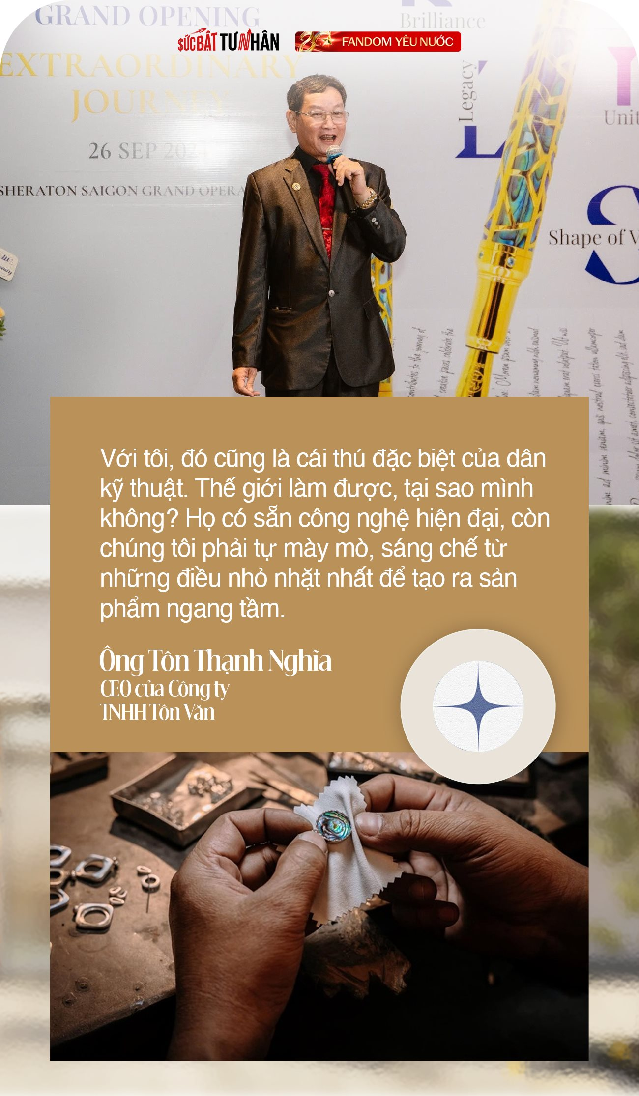 28 năm dựng nghiệp, đứng vững trên thương trường, ‘Vua cúc áo’ Tôn Thạnh Nghĩa ‘mát lòng’ khi đối tác rỉ tai nhau: ‘Tôn Văn đã làm thì chúng tôi yên tâm kê cao gối ngủ’ - Ảnh 6