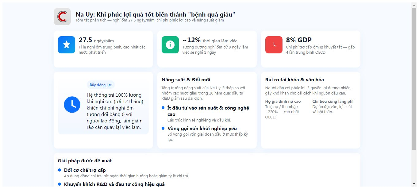 Làm 8 ngày nghỉ ốm 1 ngày: ‘Bệnh quá giàu’ của nền kinh tế Bắc Âu khi phúc lợi quá tốt khiến người dân ngày càng...lười - Ảnh 1