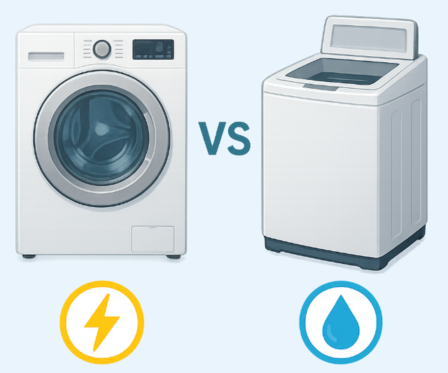 Máy giặt cửa ngang và máy giặt cửa trên: Loại nào tiết kiệm điện, nước hơn? - Ảnh 1