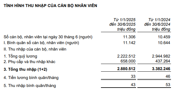 Quỹ lương nhân viên ở một ngân hàng lớn bất ngờ giảm mạnh - Ảnh 1