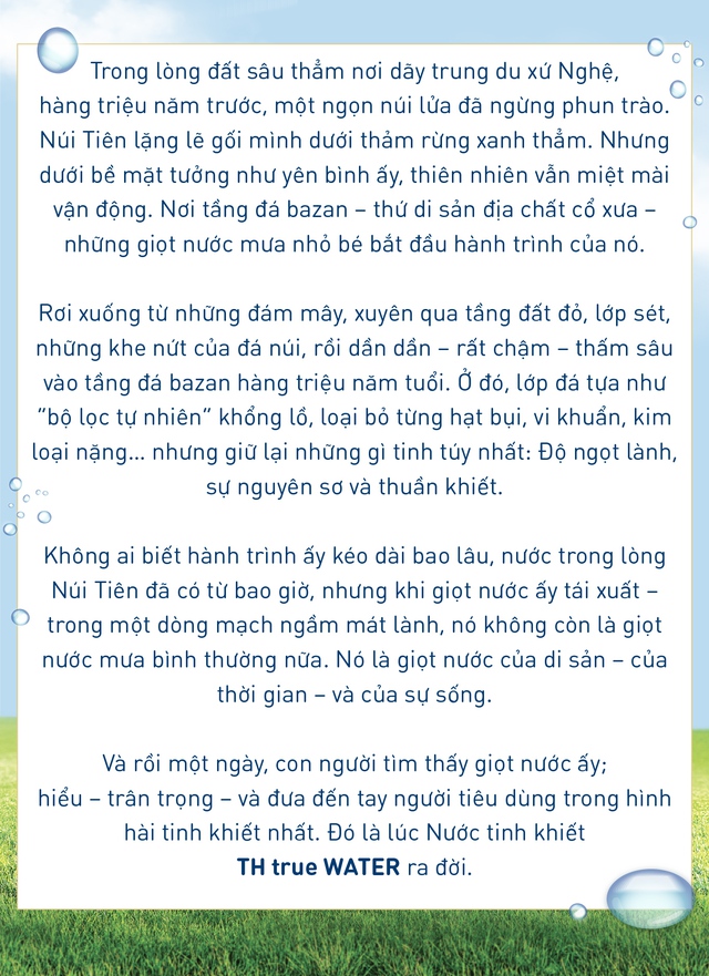 TH true WATER: Khi thiên nhiên và công nghệ hội tụ tạo ra đột phá cho những “giọt nước triệu năm” - Ảnh 1
