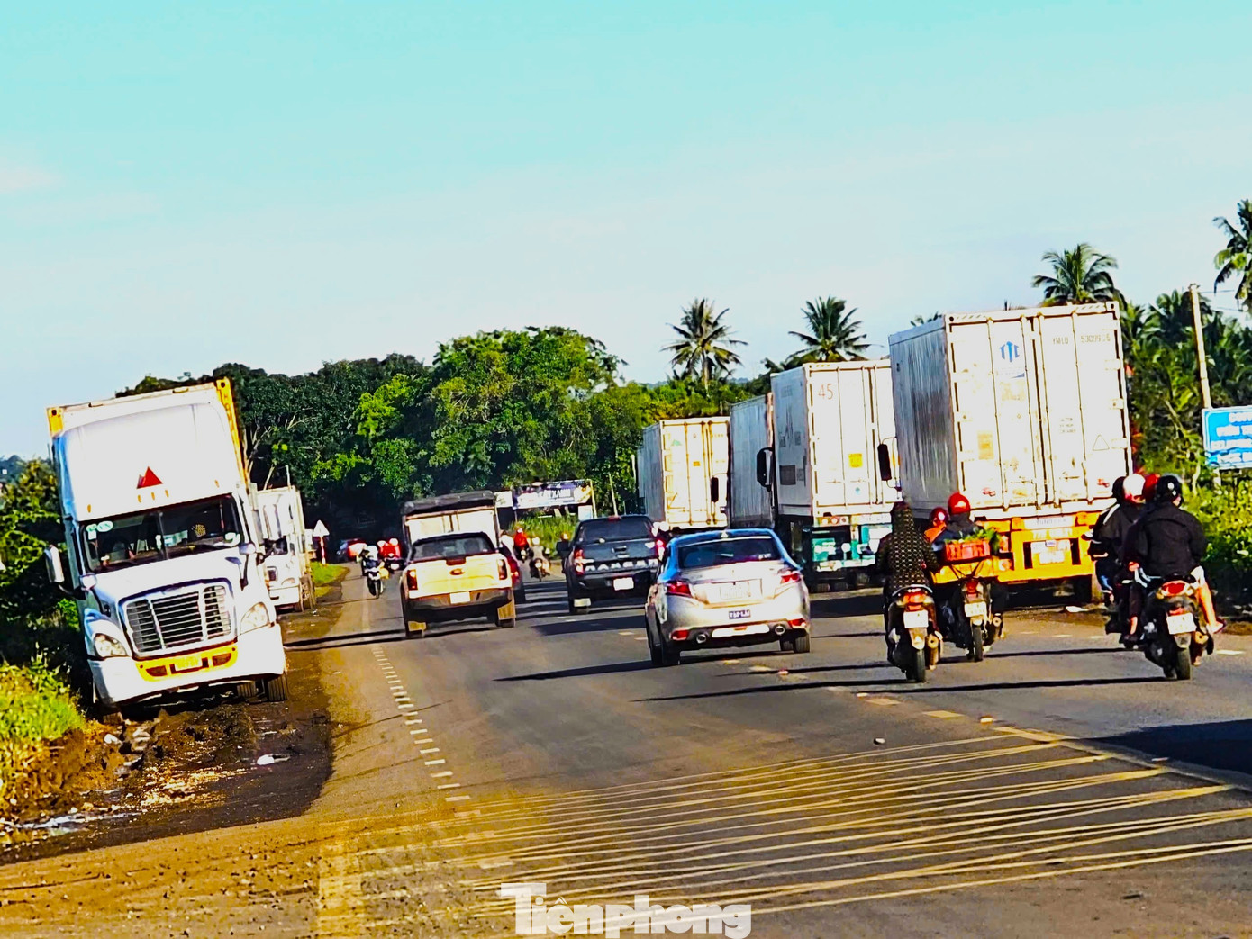 Xe container rồng rắn đi thu mua sầu riêng - Ảnh 5