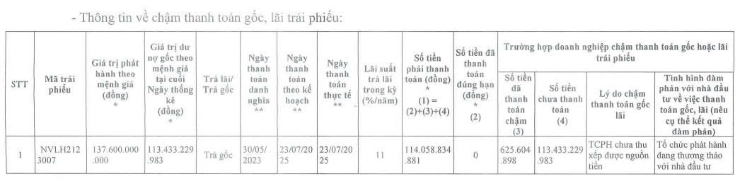 Novaland tiếp tục chậm thanh toán gốc trái phiếu - Ảnh 1