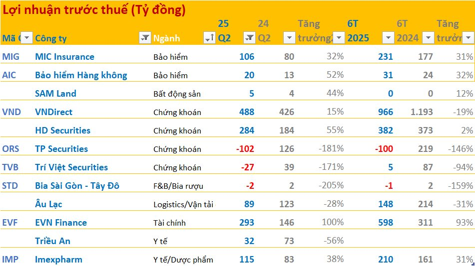 Cập nhật BCTC quý 2/2025 ngày 21/7: Xuất hiện doanh nghiệp đầu tiên lỗ trăm tỷ, bệnh viện ông Trầm Bê làm chủ tịch báo lãi giảm 56% - Ảnh 2
