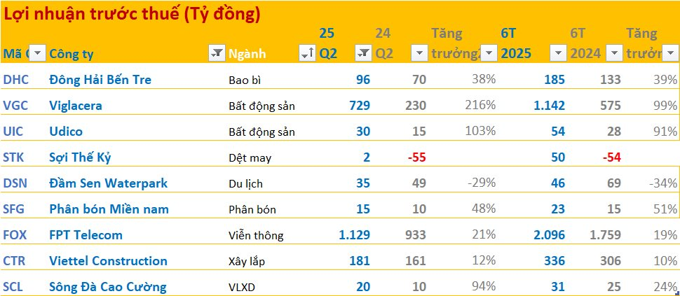 Cập nhật BCTC quý 2/2025 ngày 28/7: Hai doanh nghiệp BĐS báo lãi tăng hàng trăm % - Ảnh 1