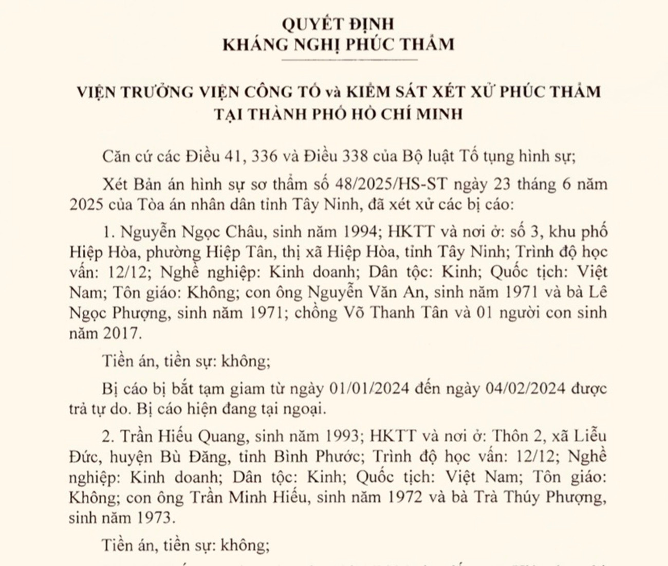Vụ vận chuyển 234 triệu USD qua biên giới tại Tây Ninh: Hai cấp Viện Kiểm sát cùng kháng nghị tăng hình phạt - Ảnh 1