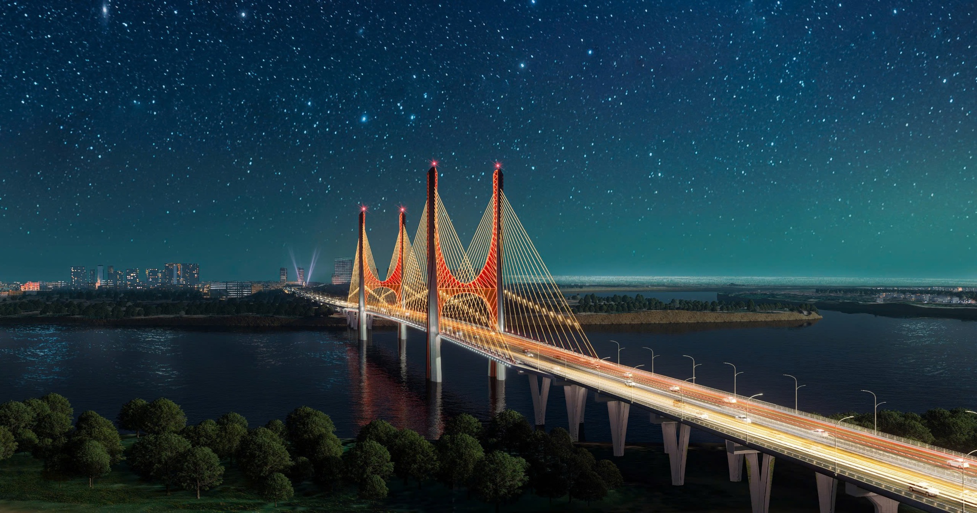 Đúng 4 ngày nữa: 2 “siêu cầu” trị giá 15.000 tỷ chính thức được khởi công, hàng triệu người dân Hà Nội, Hưng Yên, Phú Thọ đón tin vui - Ảnh 1