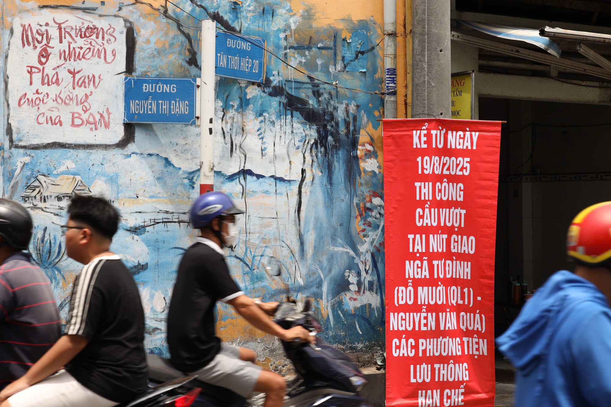 Hình ảnh Ngã tư Đình trước giờ G khởi công cầu vượt - Ảnh 5