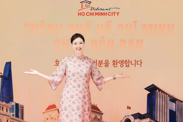 Nữ doanh nhân Nguyễn Thị Trang Phương tại sự kiện 30 năm quan hệ TP.HCM - Busan - Ảnh 1