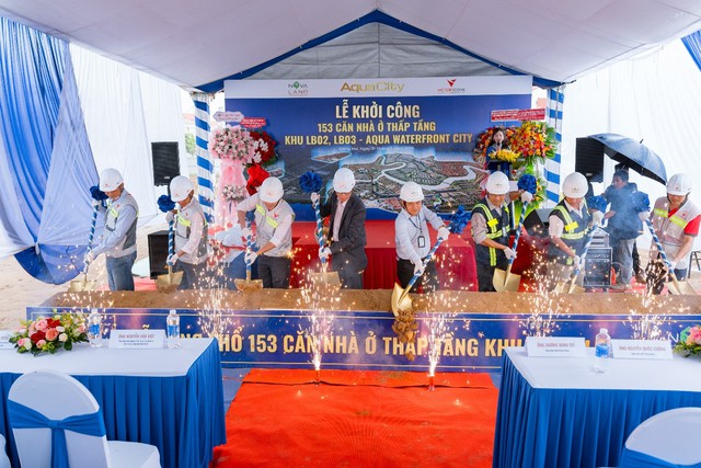 Khởi công khu nhà LB02-LB03 tại Aqua Waterfront City, cột mốc hợp tác giữa Novaland và VictoryCons - Ảnh 1
