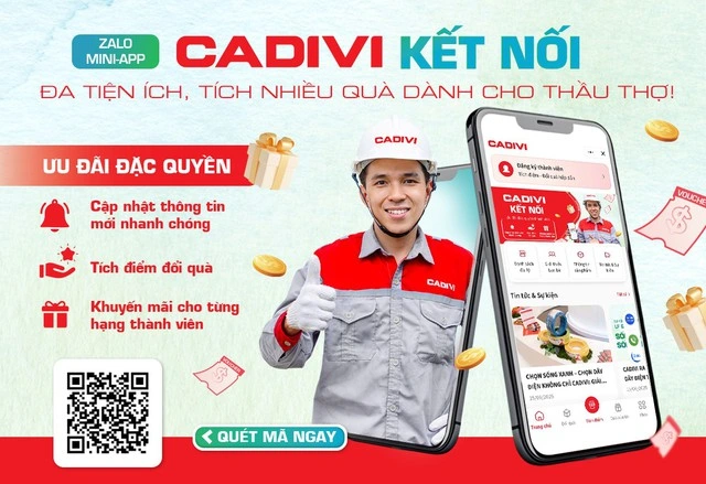 CADIVI ra mắt Zalo Mini app ‘CADIVI Kết nối’: Nền tảng chăm sóc nhà thầu toàn diện - Ảnh 2