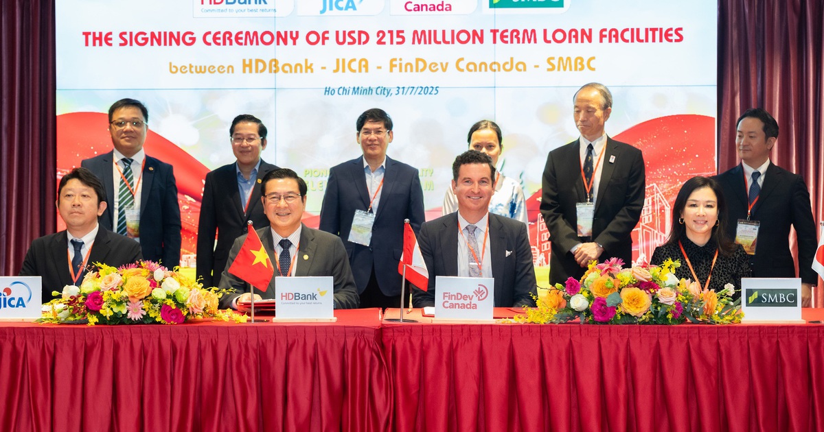 HDBank ký khoản vay hợp vốn 215 triệu USD với 3 tổ chức tài chính quốc tế