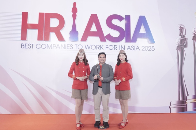 HR Asia Awards 2025 vinh danh Vietjet là 'Nơi làm việc tốt nhất Châu Á' - Ảnh 1