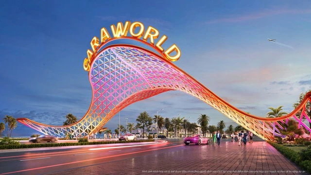 26.7 này, khánh thành cổng chào CaraWorld, biểu tượng mới của Cam Ranh - Ảnh 1