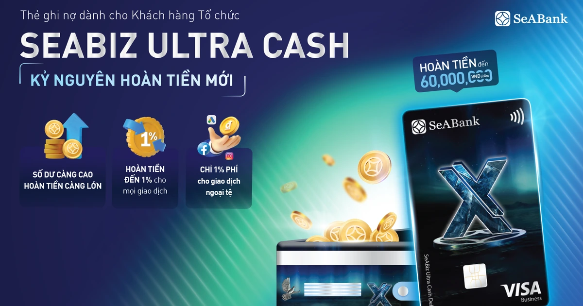 Thẻ SeABiz Ultra Cash của SeABank: 'Lợi ích kép' cho doanh nghiệp