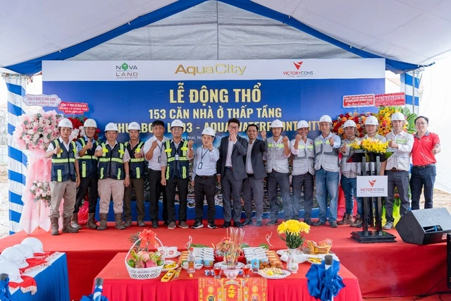 Lễ động thổ Aqua Waterfront City - Cột mốc hợp tác giữa Novaland và VictoryCons - Ảnh 3