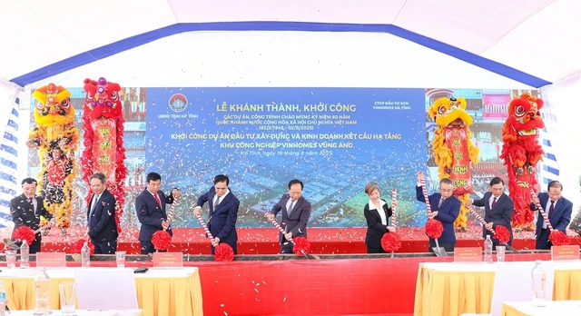 Hà Tĩnh khởi công 3 dự án trọng điểm gần 14.000 tỉ đồng - Ảnh 1