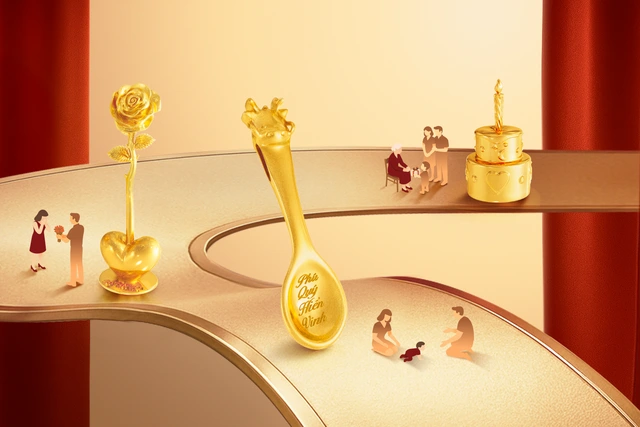 Nghệ phẩm vàng lên ngôi trong thế giới quà tặng - Ảnh 2