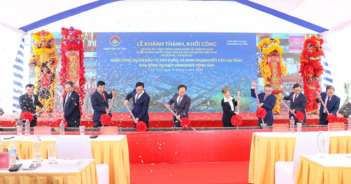 Hà Tĩnh khởi công 3 dự án trọng điểm gần 14.000 tỉ đồng