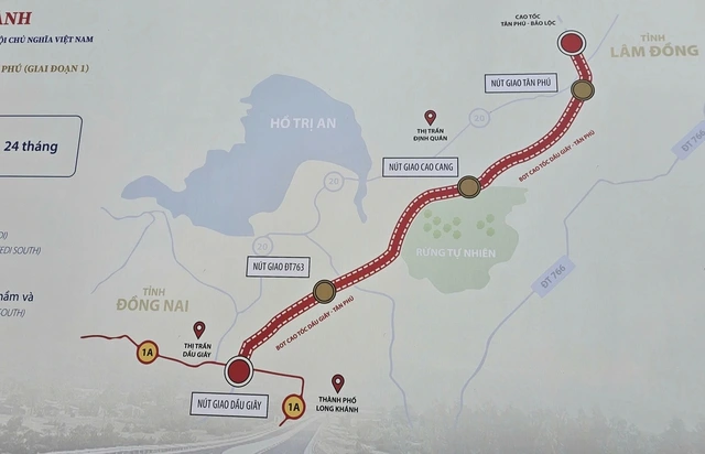 Khởi công cao tốc Dầu Giây - Tân Phú, kết nối Đông Nam bộ và Tây Nguyên - Ảnh 1