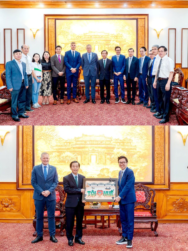 Đại sứ Đan Mạch và Carlsberg Việt Nam thăm, làm việc với lãnh đạo thành phố Huế - Ảnh 1