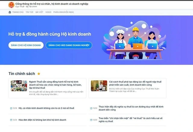 Đã có cổng thông tin hỗ trợ hộ kinh doanh - Ảnh 1