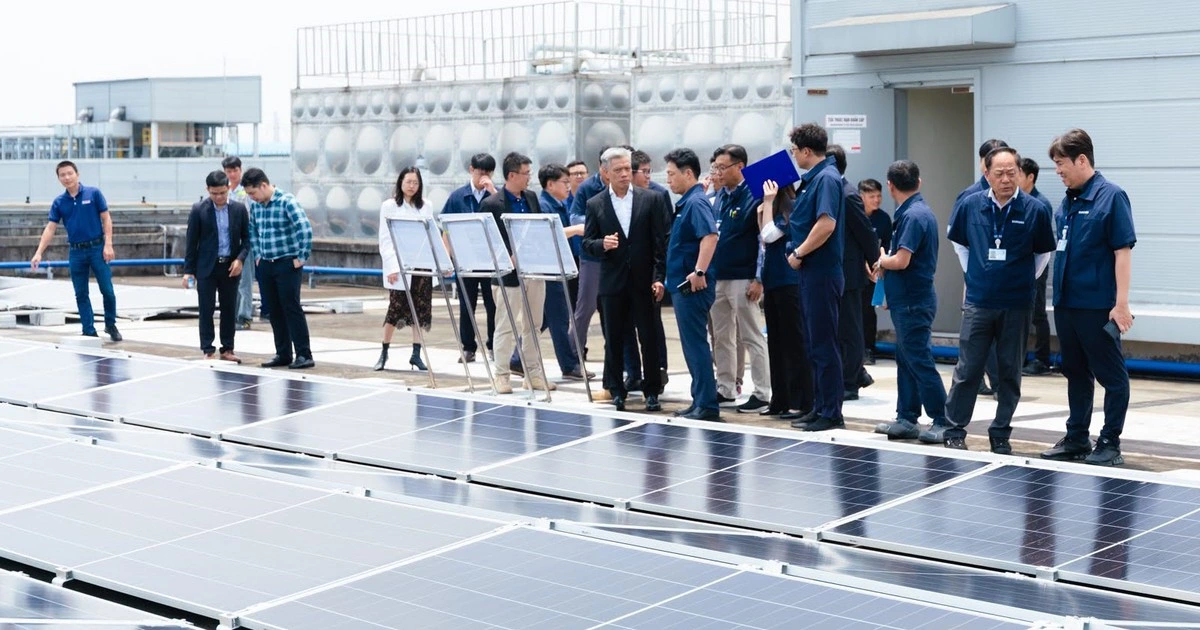 Samsung thu hơn 2,5 triệu kWh mỗi năm từ điện mặt trời áp mái tại Việt Nam