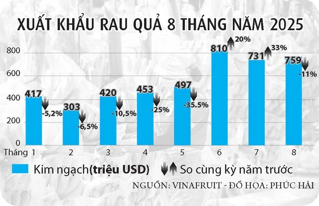 Sầu riêng có kịp tăng tốc đưa rau quả về đích? - Ảnh 2