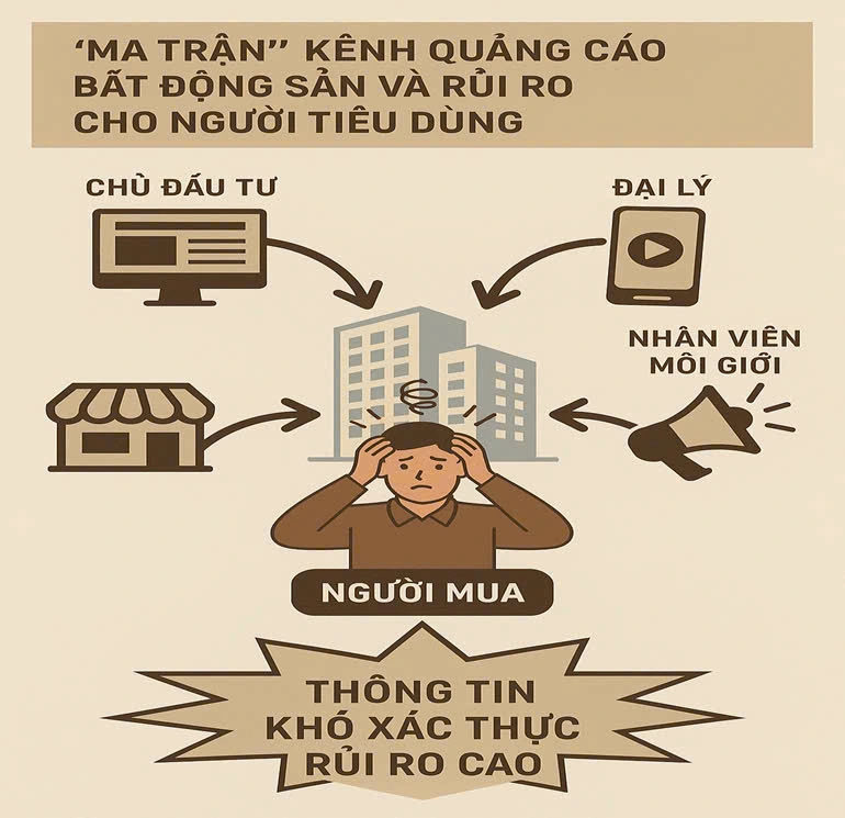 'Ma trận' quảng cáo bất động sản khiến người mua nhà mất cả trăm triệu đặt cọc - Ảnh 1