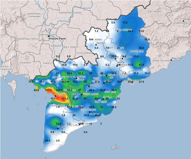 Sáng nay TP.HCM và miền Tây mưa to, vì sao? - Ảnh 1