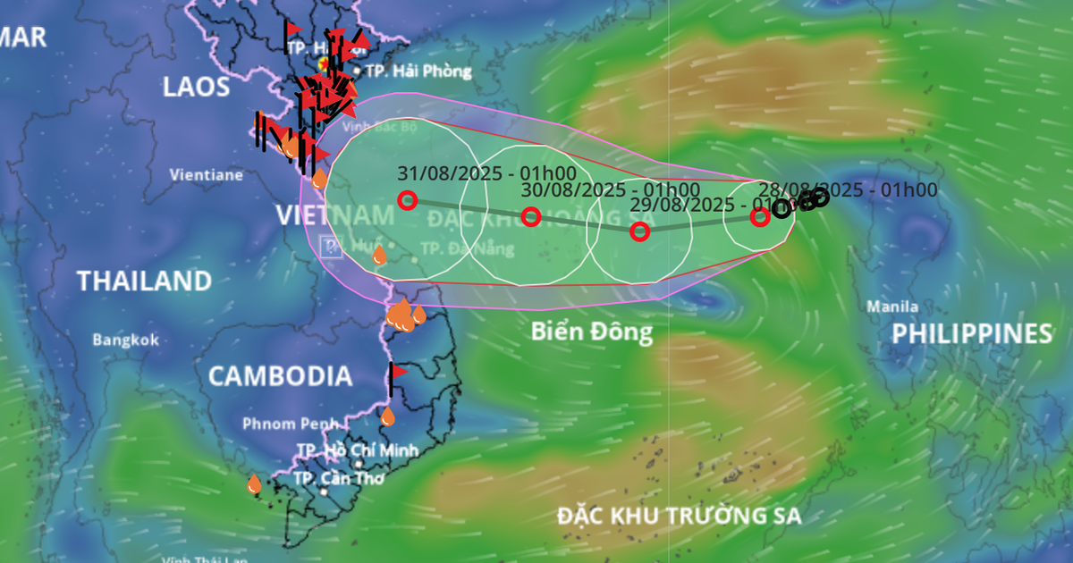 Áp thấp nhiệt đới trên Biển Đông sắp tăng cấp