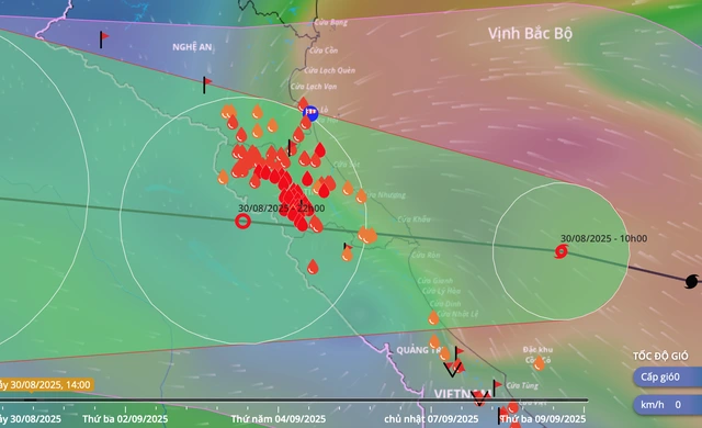 Sắp đổ bộ vào đất liền, bão số 6 gây mưa lớn đến 400mm - Ảnh 1