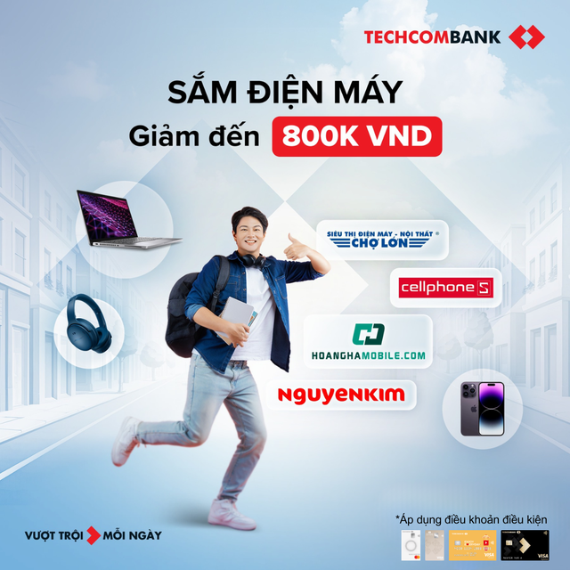 Bùng nổ ưu đãi 'Back To School 2025' khi chi tiêu với thẻ tín dụng Techcombank - Ảnh 1