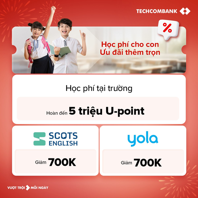 Bùng nổ ưu đãi 'Back To School 2025' khi chi tiêu với thẻ tín dụng Techcombank - Ảnh 2