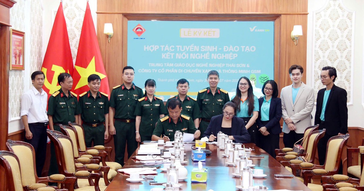 GSM hợp tác Trung tâm Thái Sơn tạo việc làm cho bộ đội xuất ngũ
