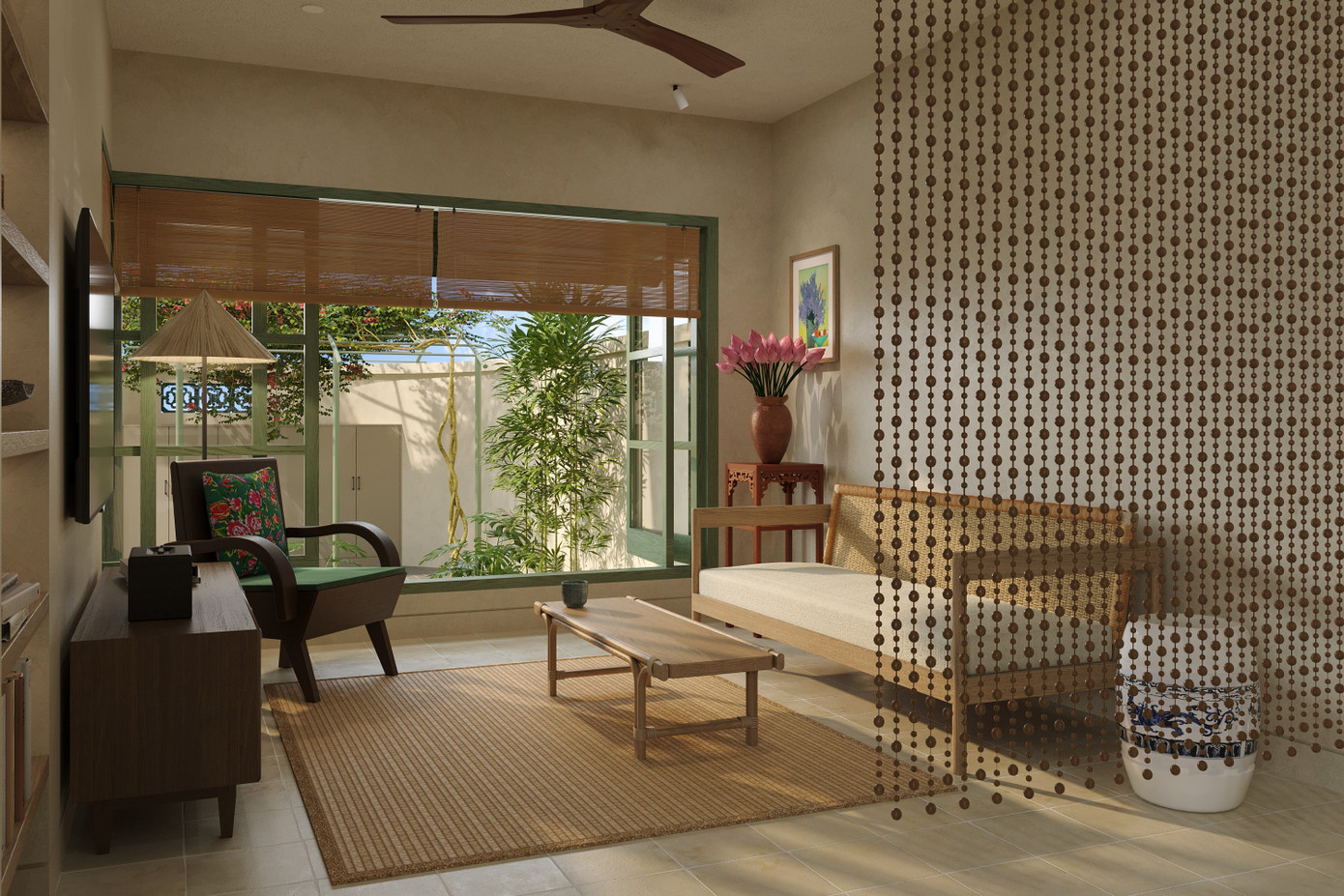 Thiết kế nhà đậm chất chất truyền thống cho diện tích đất 100m2 - Ảnh 5