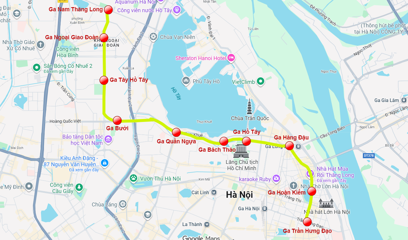 Ngắm vị trí ga của tuyến metro gần 36.000 tỷ sắp khởi công: Sunshine Riverside, Starlake và hàng loạt dự án hưởng lợi - Ảnh 1