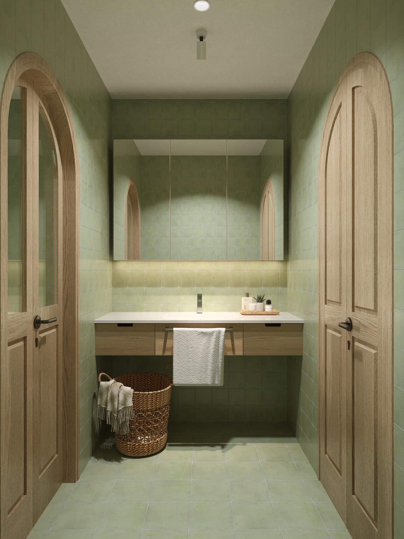 Thiết kế nhà đậm chất chất truyền thống cho diện tích đất 100m2 - Ảnh 9