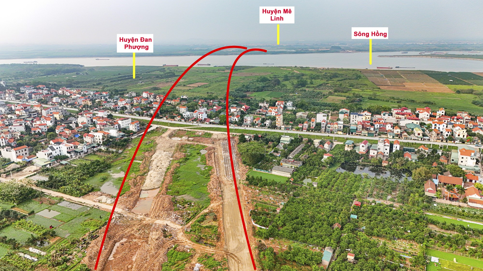 Hàng triệu người dân Hà Nội, Hưng Yên đón tin vui lớn: 2 “siêu cầu” vượt sông Hồng trị giá 15.000 tỷ sắp được khởi công, khoảng cách di chuyển chuẩn bị được rút ngắn - Ảnh 1